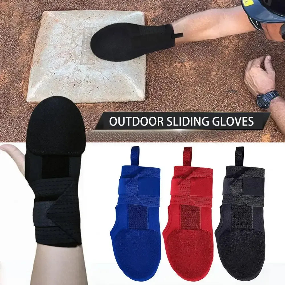 1Pc Baseball Softball Sliding Glove Wrist Protector Sport Supplies Adjustable Fastener Tape - Blue Right Kemu |Fashion Home Kitchen Beauty