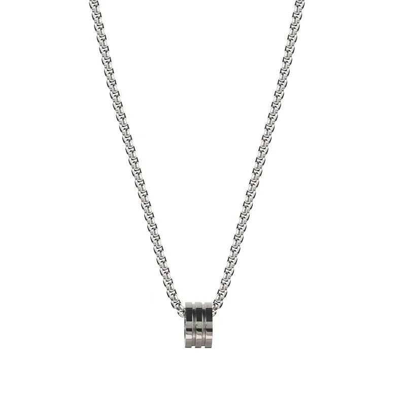 Titanium Steel Necklace Small Waist Pendant Unisex Small waist. 70cm titanium steel chain Kemu |Fashion Home Kitchen Beauty
