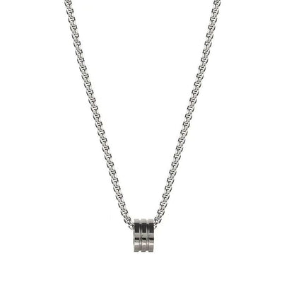 Titanium Steel Necklace Small Waist Pendant Unisex Small waist. 70cm titanium steel chain Kemu |Fashion Home Kitchen Beauty