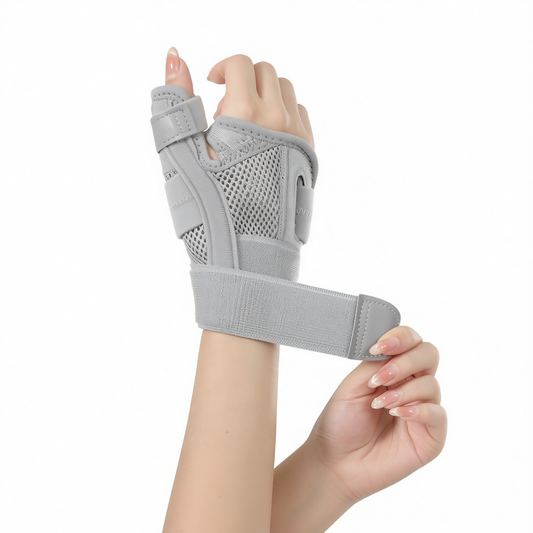 Jefferson Adult Wrist Brace Support Gray One size fits all [adjustable] single pack Kemu |Fashion Home Kitchen Beauty