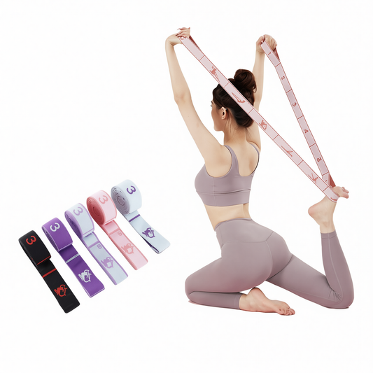 Resistance Band Yoga Fitness Digital Style Deep purple - small man style [10 grids] Kemu |Fashion Home Kitchen Beauty