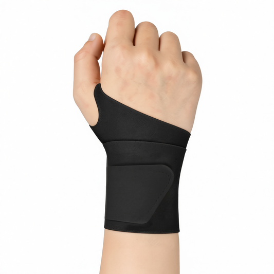 Sports Wristband Polyester Fiber Unisex Sweat Absorbing Night black [thin 0.9mm] wrapping support and pressurization One pair [unisex] Kemu |Fashion Home Kitchen Beauty