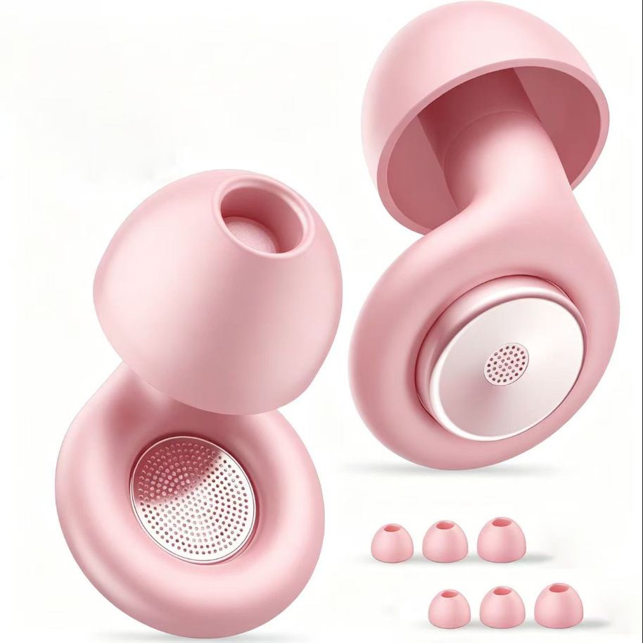 Silicone Earplugs Noise Reduction 28dB Sleep Waterproof New noise canceling earplugs pink Kemu |Fashion Home Kitchen Beauty