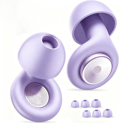 Silicone Earplugs Noise Reduction 28dB Sleep Waterproof New noise canceling earplugs purple Kemu |Fashion Home Kitchen Beauty