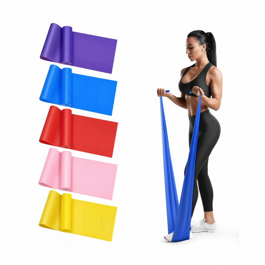 QZE Resistance Band Yoga TPE Pink 1500mm Purple [1500*150*0.35mm] Kemu |Fashion Home Kitchen Beauty