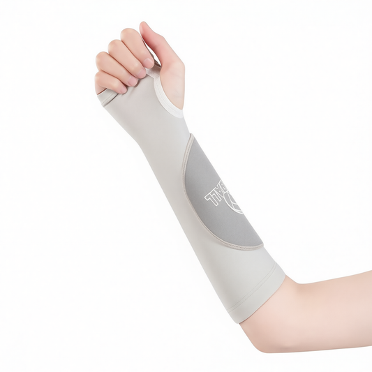 Volleyball Arm Guards Nylon The one who leaps Volleyball arm guards [grey] m size pair [suitable for weight 40-60kg] Kemu |Fashion Home Kitchen Beauty