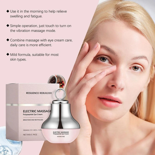 Microcurrent Eye Cream,Under Eye Cream for Dark Circles,Puffiness and Wrinkles, Hyaluronic Acid + Peptide+ Caffeine Eye Cream Anti Aging,Hydrating Eye Care,Gentle Vibration Kemu |Fashion Home Kitchen Beauty