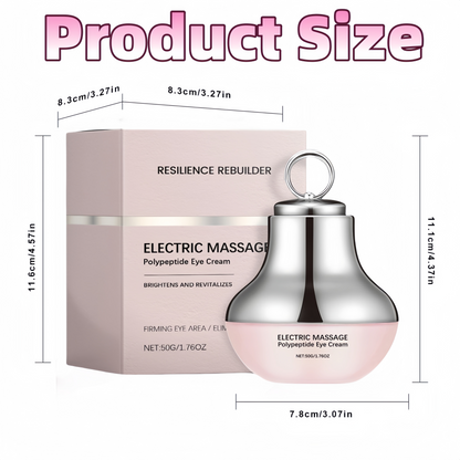 Microcurrent Eye Cream,Under Eye Cream for Dark Circles,Puffiness and Wrinkles, Hyaluronic Acid + Peptide+ Caffeine Eye Cream Anti Aging,Hydrating Eye Care,Gentle Vibration