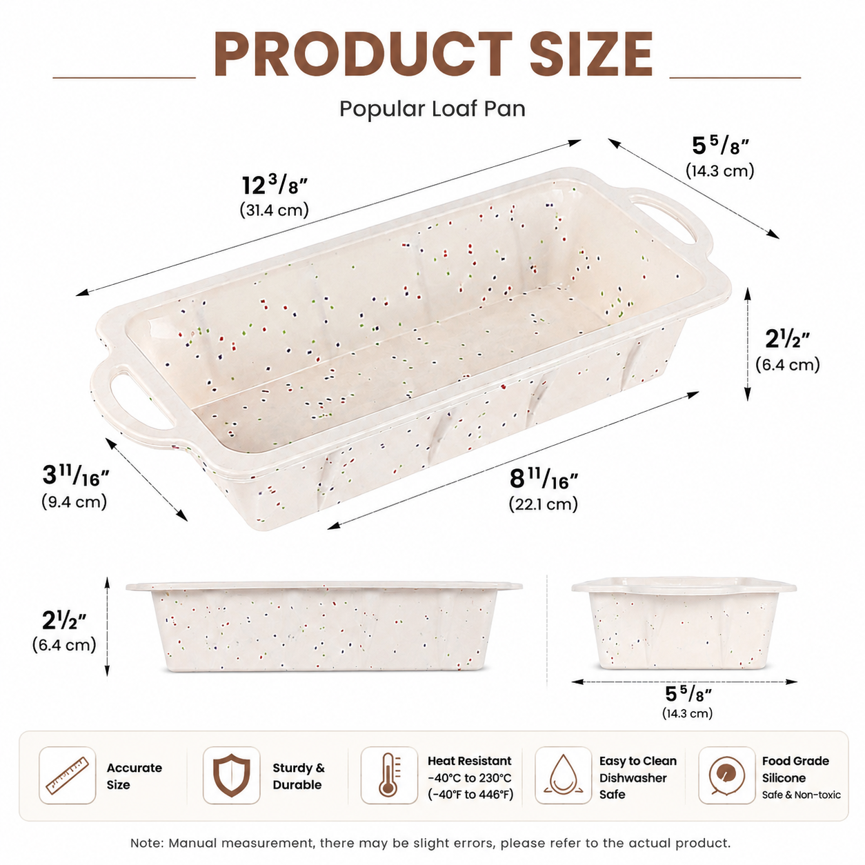 Wholesome Home-Baked Loaves Made Effortlessly with This Flexible Silicone Bread Pan, Perfect for Banana Bread, Meatloaf, Pound Cake, and More — Non-Stick, Even-Heating, and Built to Last with a Reinforcing Stainless Steel Frame to Keep Its Shape Bake Afte Kemu |Fashion Home Kitchen Beauty