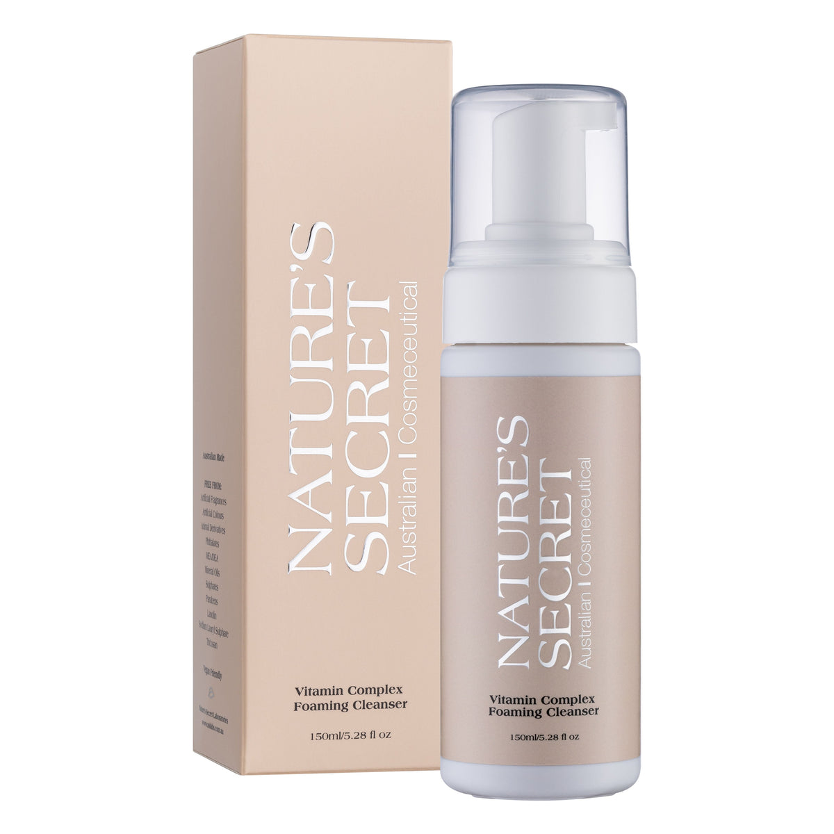 Vitamin Complex Foaming Cleanser 150ml | Hydrating Vitamin Face Cleanser for Makeup Removal, Brightening & Daily Facial Cleansing | Australian Made Kemu |Fashion Home Kitchen Beauty