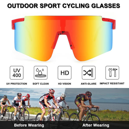 Sports Sunglasses for Men Women Youth Baseball Softball Sunglasses UV400 Protection Cycling Glasses. Kemu |Fashion Home Kitchen Beauty