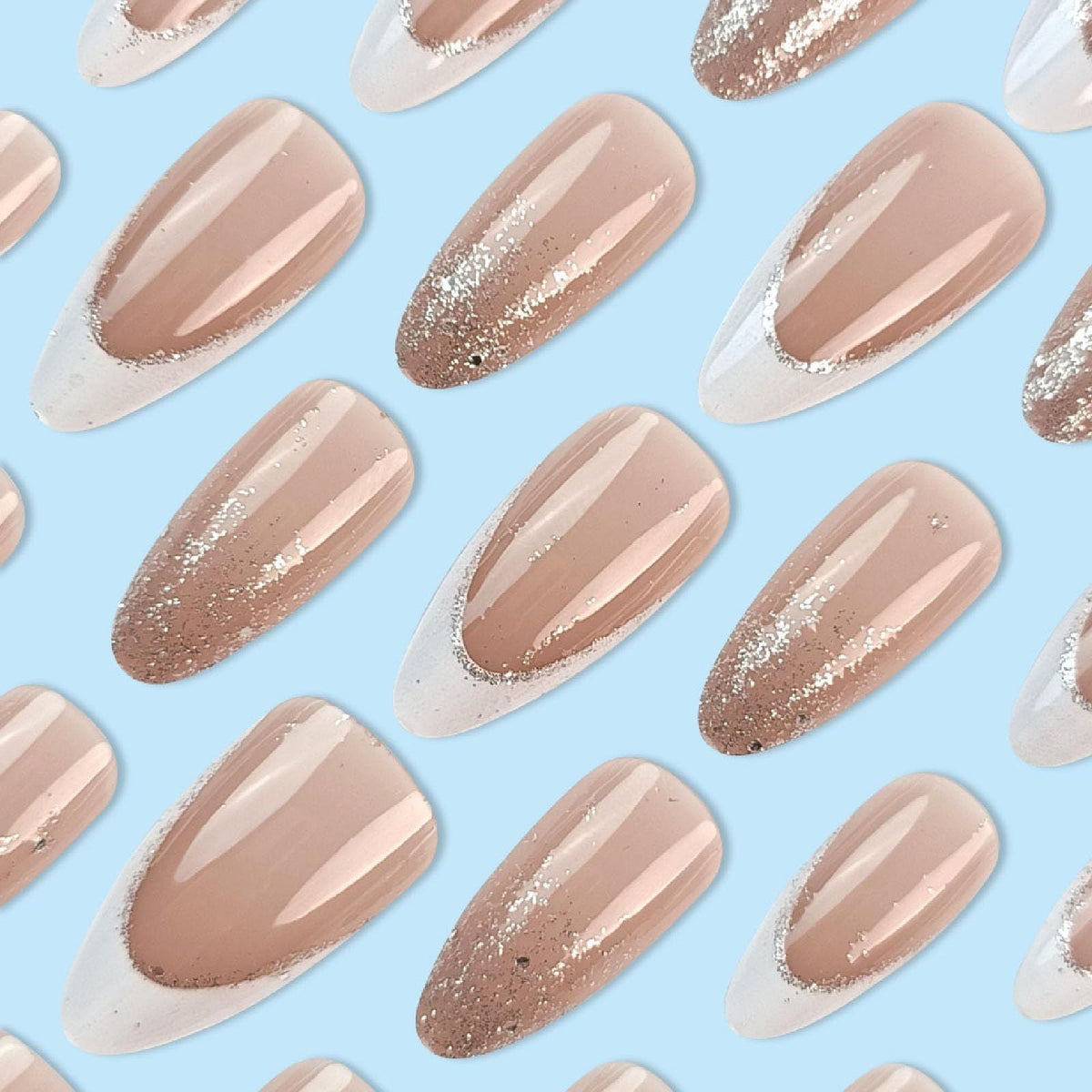 Press-On Nails For Weddings, Parties & Daily Wear – Glamorous, Easy To Apply Nail Extensions (Nude Pink) Kemu |Fashion Home Kitchen Beauty
