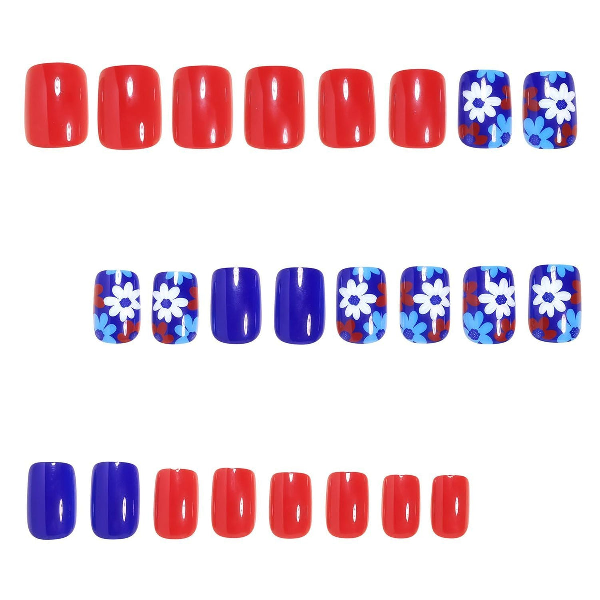 Press-On Nails Full Set for Nail Art Enthusiasts, Perfect for Daily Wear & Special Occasions (Royal Blue) Kemu |Fashion Home Kitchen Beauty