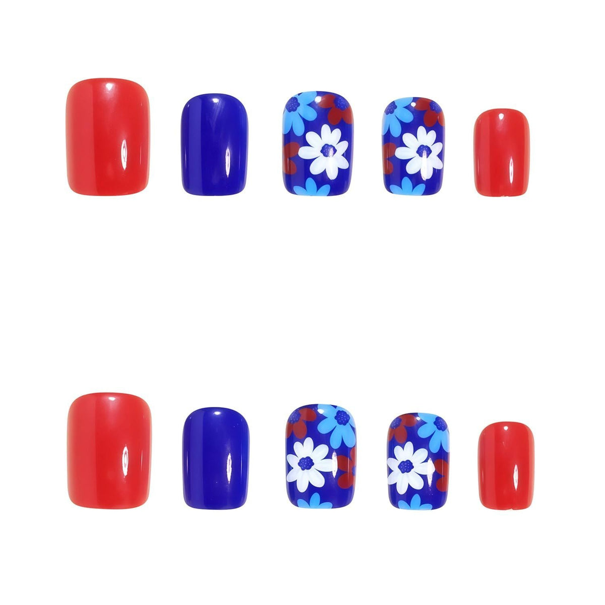 Press-On Nails Full Set for Nail Art Enthusiasts, Perfect for Daily Wear & Special Occasions (Royal Blue) Kemu |Fashion Home Kitchen Beauty