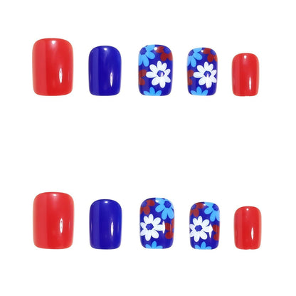 Press-On Nails Full Set for Nail Art Enthusiasts, Perfect for Daily Wear & Special Occasions (Royal Blue) Kemu |Fashion Home Kitchen Beauty