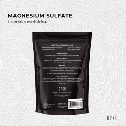 Orku 12 x 1Kg Epsom Salt Magnesium Sulphate Bath Salts Skin Body Kemu |Fashion Home Kitchen Beauty