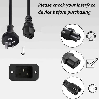 3 Prong Australia Plug 18 AWG Power Cord 1.5M