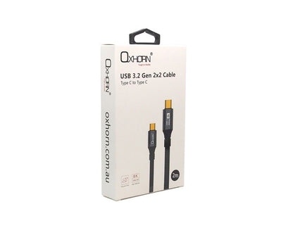 OXHORN CB-CC-322 USB C 3.2 Gen 2x2 Cable 2m Kemu |Fashion Home Kitchen Beauty