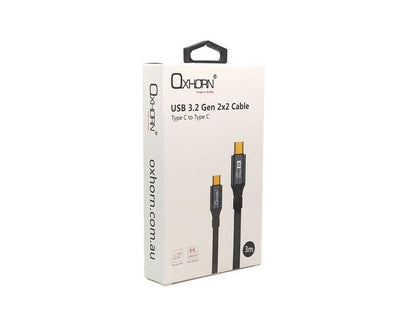 OXHORN CB-CC-323 USB C 3.2 Gen 2x2 Cable 3m Kemu |Fashion Home Kitchen Beauty