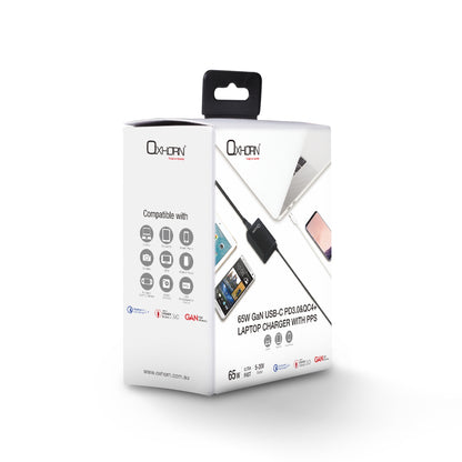 Oxhorn Type C GaN Charger 65W Black