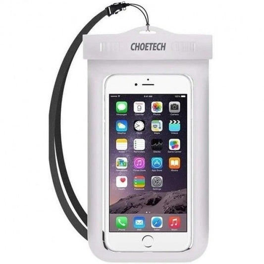 CHOETECH WPC007 Universal WaterProof Cell Phone Pouch Pouch Bag (8-inch/White) Kemu |Fashion Home Kitchen Beauty