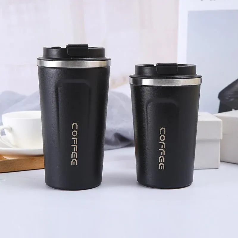 Insulated Coffee Mug Vacuum Travel Cup Thermal Stainless Steel Flask Reusable 380ML - Pink Kemu |Fashion Home Kitchen Beauty
