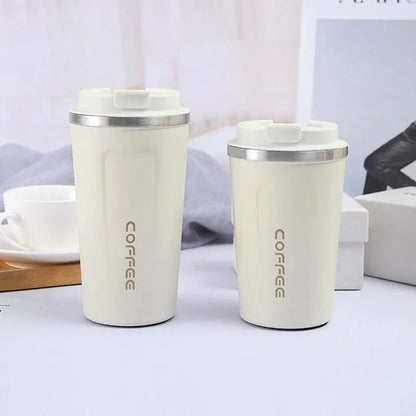 Insulated Coffee Mug Vacuum Travel Cup Thermal Stainless Steel Flask Reusable 380ML - Pink Kemu |Fashion Home Kitchen Beauty