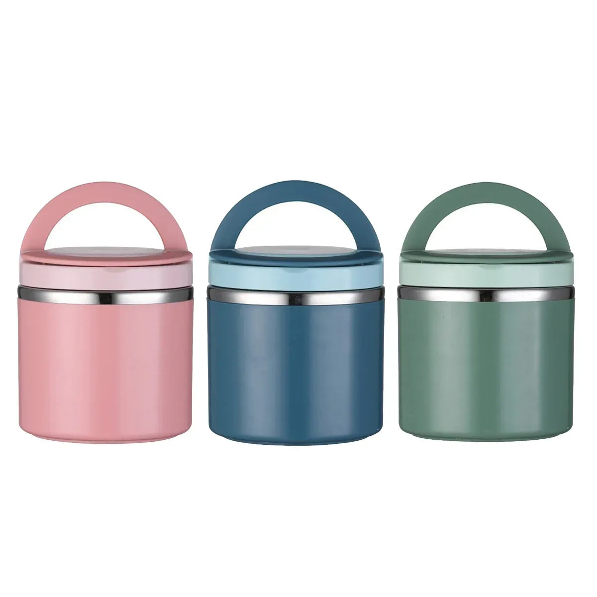 1L Large Capacity Stainless Steel Insulated Lunch Box Food Container Durable - Green Kemu |Fashion Home Kitchen Beauty