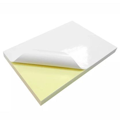 A4 Self Adhesive Sticker Paper Sheet Label Laser Inkjet Print Mailing Address - Brown Kraft*100 PCS