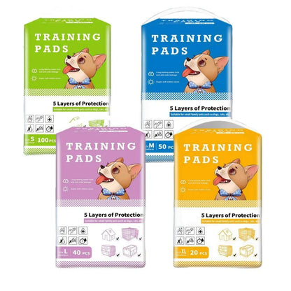 Large Puppy Dog Training Pads Pet Toilet Thickened Pee Pads Mat Indoor Absorbent - M ( 60*45cm) - 50PCS Kemu |Fashion Home Kitchen Beauty
