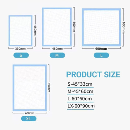 Large Puppy Dog Training Pads Pet Toilet Thickened Pee Pads Mat Indoor Absorbent - M ( 60*45cm) - 50PCS Kemu |Fashion Home Kitchen Beauty