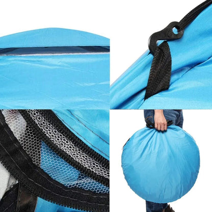 Outdoor Camping Tent Portable Sun Protection Lightweight Quick Setup Shelter - Blue 2-3 Person Kemu |Fashion Home Kitchen Beauty