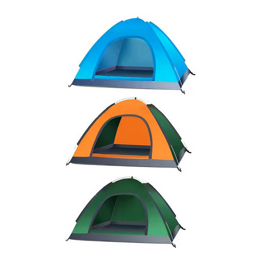 Outdoor Camping Tent Portable Sun Protection Lightweight Quick Setup Shelter - Blue 2-3 Person Kemu |Fashion Home Kitchen Beauty