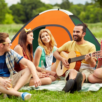 Outdoor Camping Tent Portable Sun Protection Lightweight Quick Setup Shelter - Blue 2-3 Person Kemu |Fashion Home Kitchen Beauty