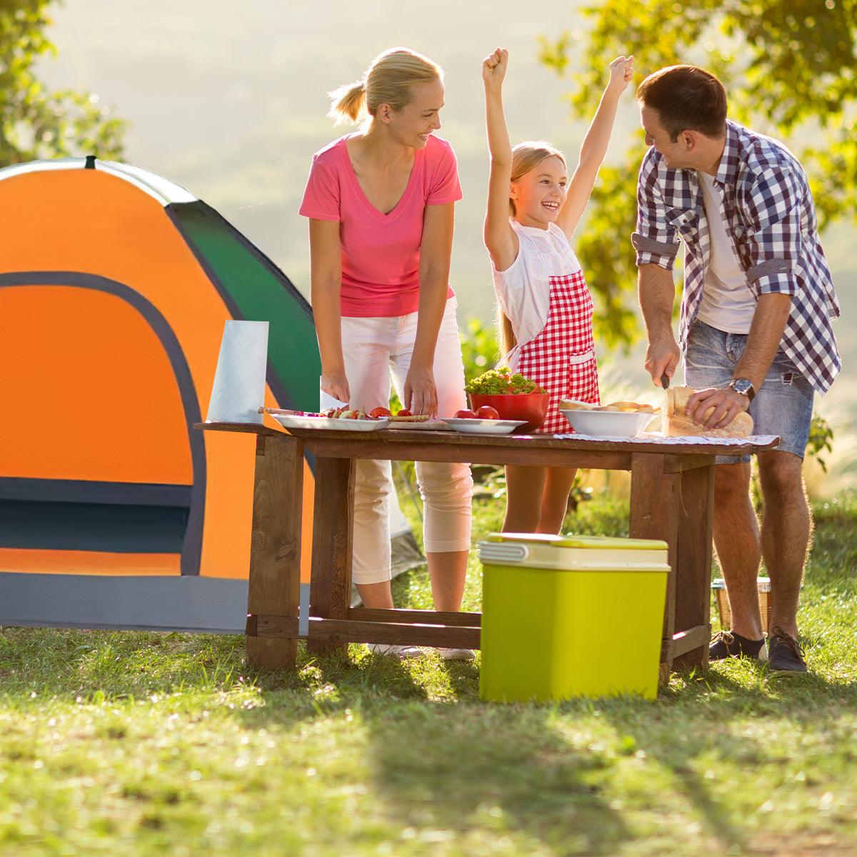 Outdoor Camping Tent Portable Sun Protection Lightweight Quick Setup Shelter - Blue 2-3 Person Kemu |Fashion Home Kitchen Beauty