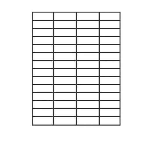A4 Self Adhesive Sticker Paper Sheet Label Laser Inkjet Print Mailing Address - White Matte4*14-100PCS