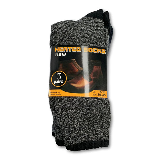 3 Pairs Mens THERMAL HEATED SOCKS Warm Winter Comfort Mens Work Size UK 7-11 Kemu |Fashion Home Kitchen Beauty