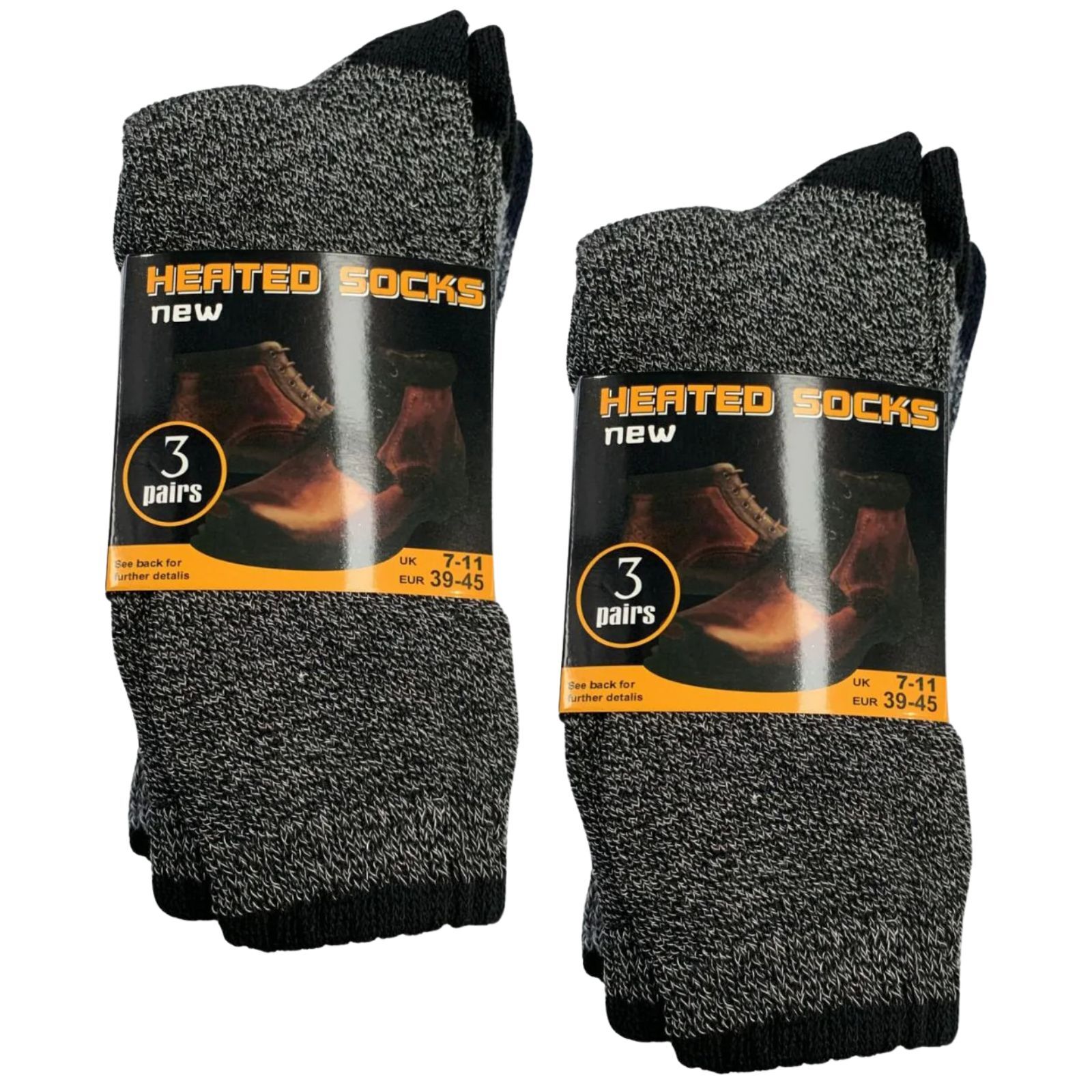 6 Pairs Mens THERMAL HEATED SOCKS Warm Winter Comfort Mens Work Size UK 7-11 Kemu |Fashion Home Kitchen Beauty