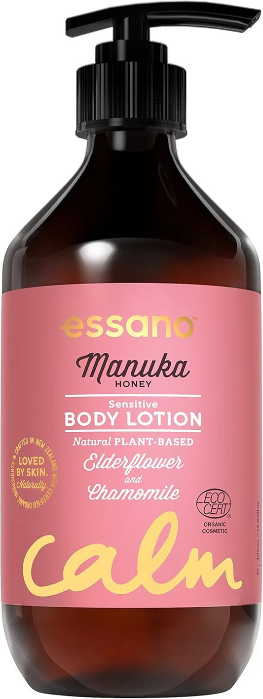Essano 400ml Manuka Honey Sensitive Body Lotion Moisturiser Kemu |Fashion Home Kitchen Beauty