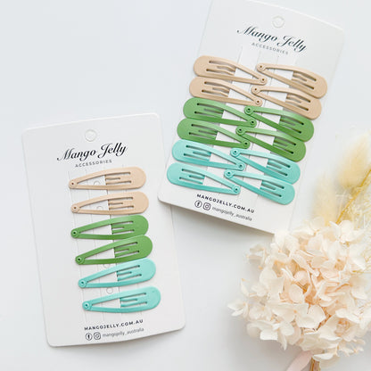 Essential Snap Hair clips - Fresh - 12 Pieces Kemu |Fashion Home Kitchen Beauty