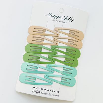 Essential Snap Hair clips - Fresh - 12 Pieces Kemu |Fashion Home Kitchen Beauty