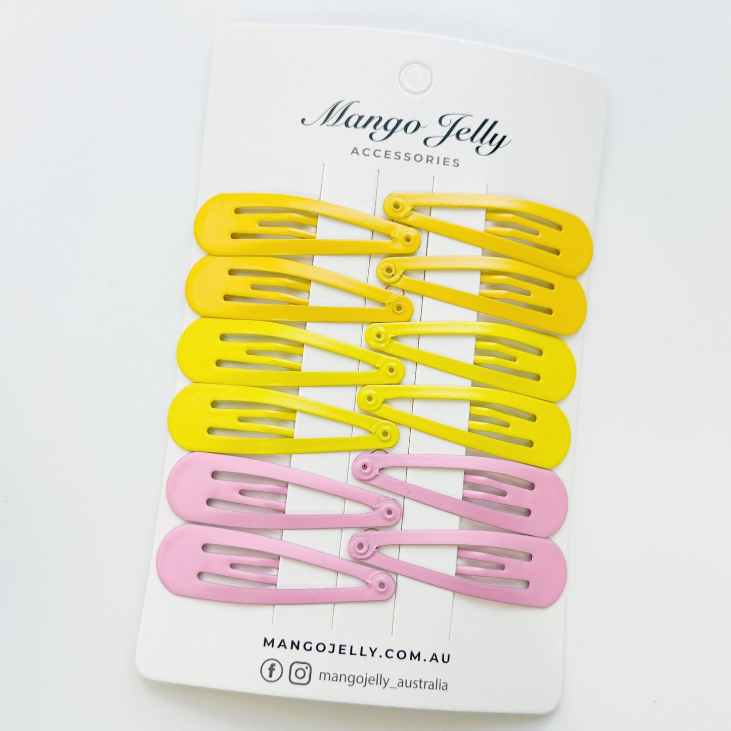 Essential Snap Hair clips - Lemon - 12 Pieces Kemu |Fashion Home Kitchen Beauty