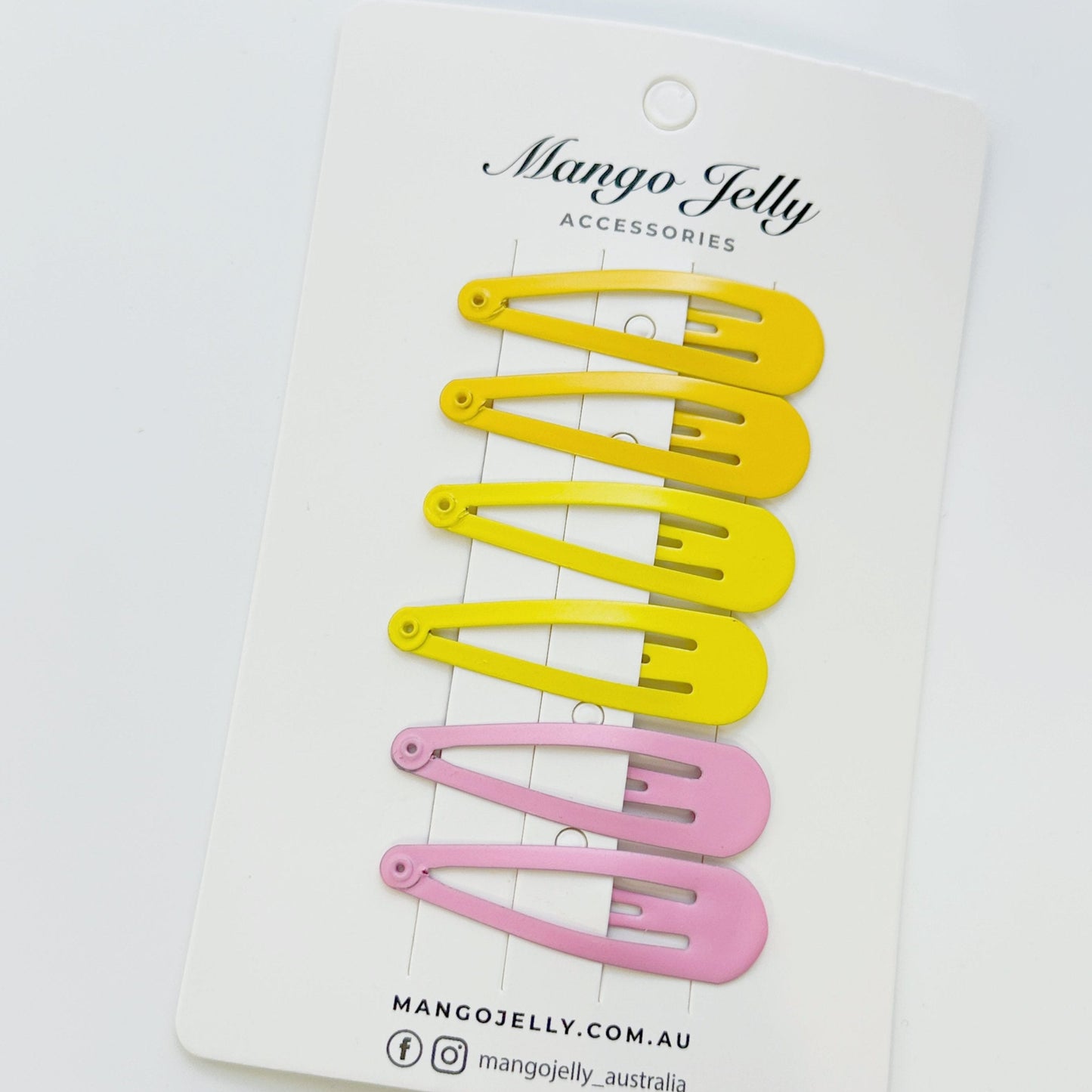 Essential Snap Hair clips - Lemon - 12 Pieces Kemu |Fashion Home Kitchen Beauty