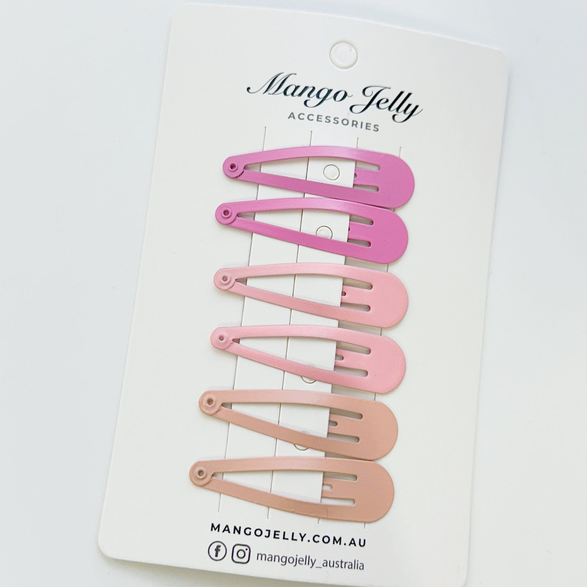 Essential Snap Hair clips - Pink - 12 Pieces Kemu |Fashion Home Kitchen Beauty