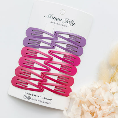 Essential Snap Hair clips - Rosie - 12 Pieces Kemu |Fashion Home Kitchen Beauty