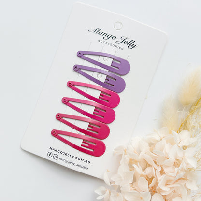 Essential Snap Hair clips - Rosie - 12 Pieces Kemu |Fashion Home Kitchen Beauty