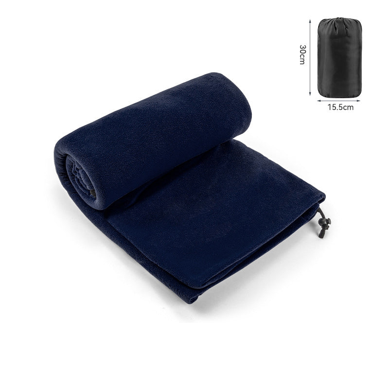 Dark Blue Versatile Double-Sided Fleece Bag Liner - Lightweight & Portable Travel Blanket for Camping & Outdoors Kemu |Fashion Home Kitchen Beauty