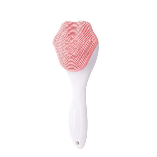 Pink Silicone Cat Paw Face Brush - Long Handle Manual Facial Cleanser for Deep Pore Cleaning, Exfoliating & Massaging - Soft Bristles for Blackhead Removal, Gentle on Skin, Travel Friendly Kemu |Fashion Home Kitchen Beauty