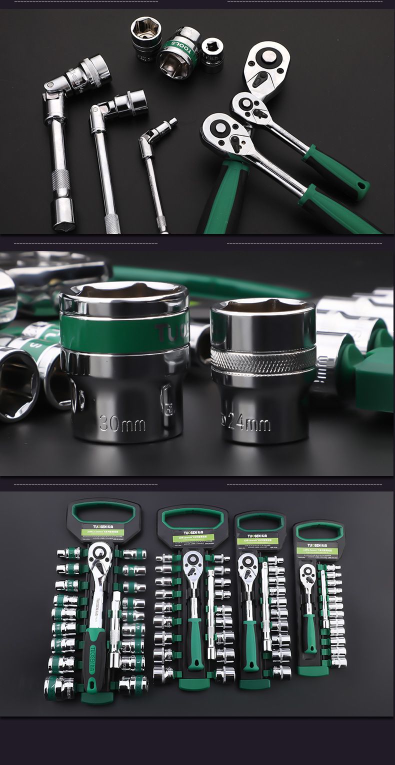 Green 14-Piece 1/4-Inch Drive 24-Tooth Ratchet & Socket Set — High-Carbon Steel, Mirror-Polished Socket Wrench Tool Kit — Automotive Repair Tool Set with Quick-Release Ratchet — Ideal for Car Maintenance, Mechanical Repairs, and DIY Projects Kemu |Fashion Home Kitchen Beauty