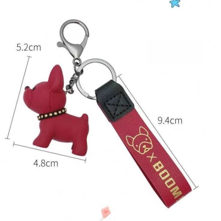 Black Cute Resin French Bulldog Keychain Pendant for Backpacks and Keys – Trendy Frenchie Dog Bag Hanging Ornament, Stylish Accessory Solution for Local Trendsetters